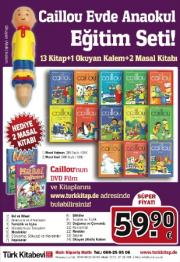 Caillou Evde Anaokulu Eğitim Seti 1 Adet Kitap Okuyan Kalem (Akıllı Kalem) +13 Kitap + Hediye 2 Adet Ciltli Masal Kitabı