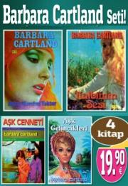 Barbara Cartland Seti (4 Kitap Birarada) Ünlü Yazarın Stokta Kalmış Cok Az Sayıdaki Kitapları!