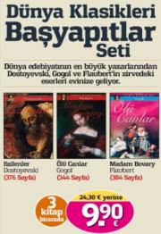 Dünya Klasikleri Başyapıtlar Seti (3 Kitap Birarada) Ezilenler kitabı bu sette!