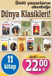 Ünlü Yazarların Okuduğu Dünya Klasikleri Seti (11 Kitap Birarada) 