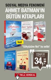 Ahmet Batman'ın Kitapları Seti (5 Kitap Birarada) Gökyüzüne Not kitabı bu sette!