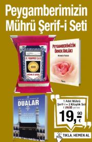 Peygamber Efendimizin Mührü Şerif-i Seti (1 Mührü Şerif ve2 Kitap Birlikte)