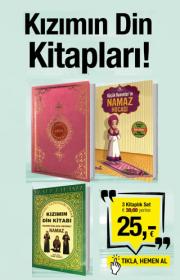 Kızımın Din Kitapları(3 Kitap Birarada)Pembe Renkli Kuran-ı Kerim Setimizde!