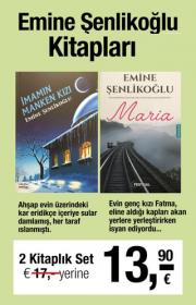 Emine Şenlikoğlu Seti (2 Kitap Birarada) Maria Kitabı bu sette!