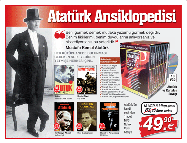 Atatürk ve Kurtuluş Savaşı Ansiklopedisi Seti<br />(5 Kitap + 18 VCD + 1 Hediye Nutuk CD'si)