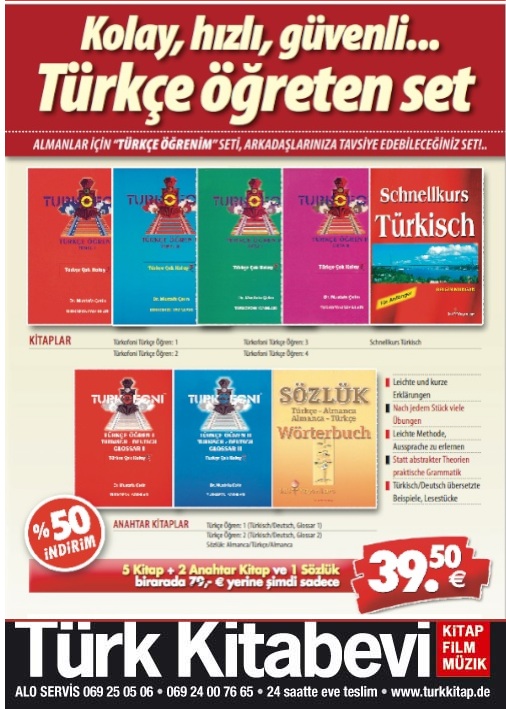 Türkçe Öğreten Set <br />(5 Kitap + 1 Sözlük) <br />Schnellkurs Türkisch