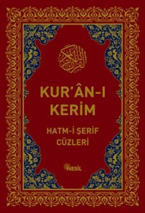 Kur'an-ı Kerim Hatm-i Şerif Cüzleri<br /> (4 Renk, Bilgisayar Hatlı, Özel Kutulu)