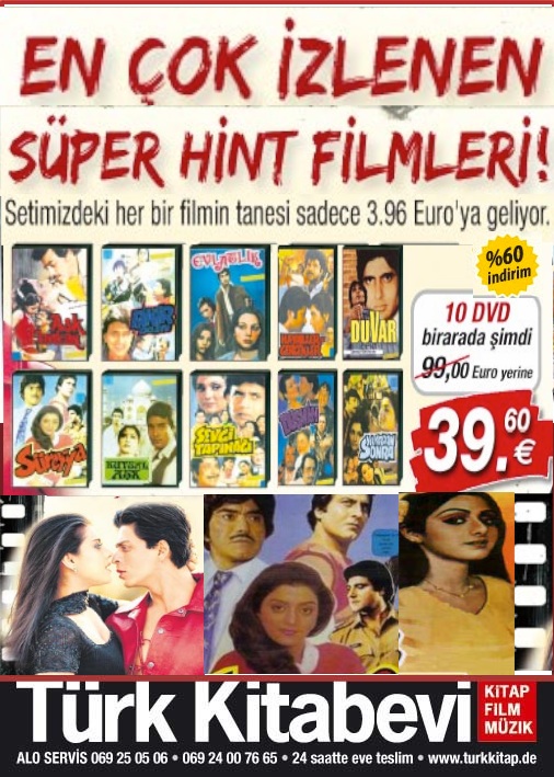 En Çok Izlenen Süper <br /> Hint Filmleri Seti <br /> (10 DVD Birarada)