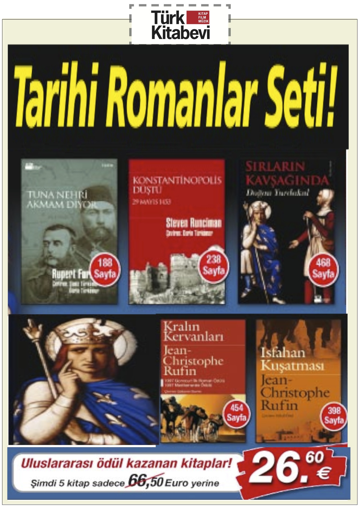 Tarihi Romanlar Seti <br />(5 Kitap + 10,- Euro Hediye Kuponu)