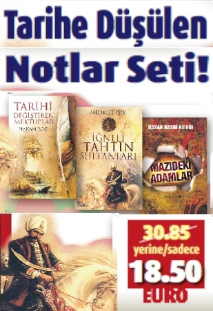 Tarihe Düşülen Notlar Seti <br />(3 Kitap Birarada) <br />Türk Kitabevi Kampanyası