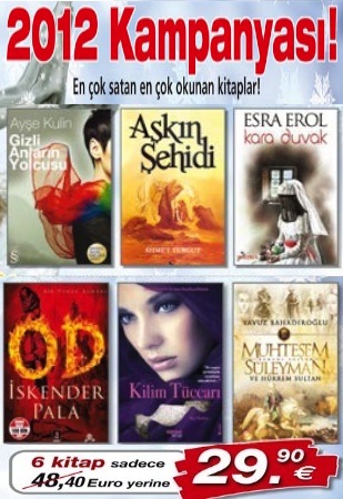 2012 Kampanyası <br />En çok Satan 6 Kitap Birarada <br />(TV'deki Kampanyamız)