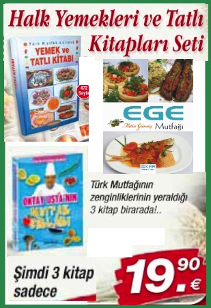 Halk Yemekleri ve Tatlı Kitapları Seti<br />(3 Kitap Birarada)