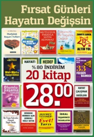 Hayatın Degişsin Seti<br />Fırsat Günleri<br />20 Kitap 28,- Euro