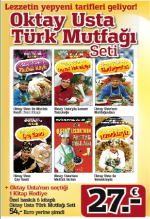 Oktay Usta Türk Mutfağı Seti  <br />TV'deki Kampanyamiz  <br />6 Kitap + 1 Hediye Kitap