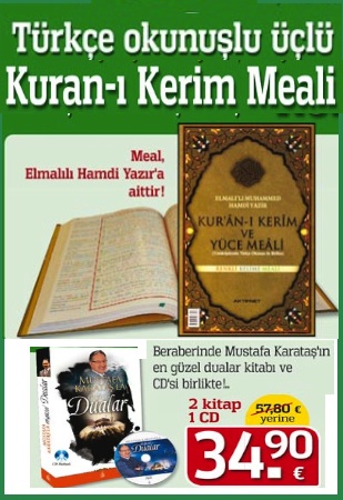 Türkçe Okunuşlu Üçlü Kuran-i Kerim Meali<br />Arapça Bilmeyenler<br />Bu Kuran-i Kerim'i Okuyabilir <br />(2 Kitap + 1 CD Birlikte)