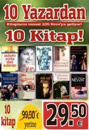 10 Yazardan 10 Kitap<br />Ahmet Ümit, Hasan Cemal, Mehmet Ali Birand, Aziz Nesin