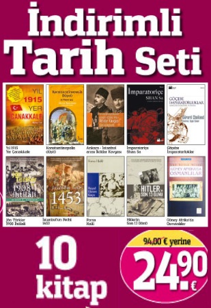 Indirimli Tarih Seti <br />(10 Kitap Birarada) <br />Şimdi Tarih Okumanın Tam Zamanı