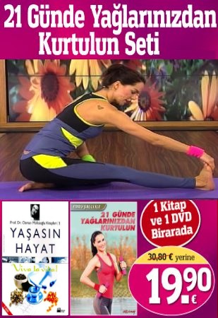 21 Günde Yağlarınızdan <br />Kurtulun <br />(1 Kitap + 1 DVD) <br />Ebru Şallı'nın <br />çok Satan DVD'si bu sette!