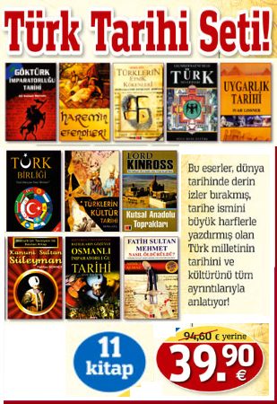 Bilinmeyen Yönleriyle<br />Türk Tarihi Seti<br />(11 Kitap Birarada) Türkler'in Etnik Kökenleri Kitabı bu sette!