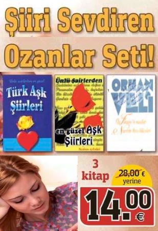 Şiiri Sevdiren Ozanlar Seti (3 Kitap Birarada)<br />En Güzel Aşk Şiirleri