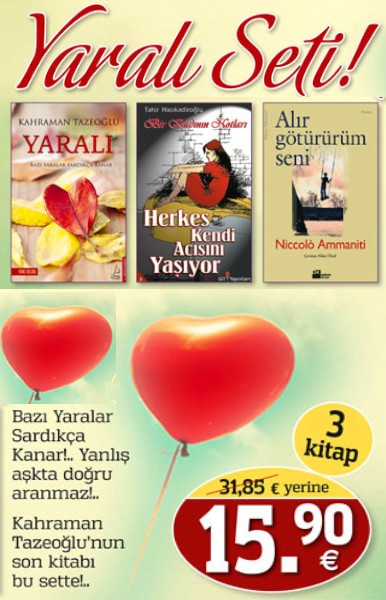 Yaralı Seti<br /> Bukre Yazarının<br /> Yeni Kitabı bu Sette! <br /> (3 Kitap Birarada)