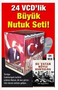 Büyük Nutuk Seti   <br />Türkiye Cumhuriyeti Tarihini Anlatan Belgesel<br />(24 VCD + 1 Kitap)