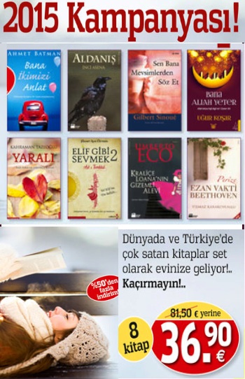 2015 Kampanyası<br />(8 Kitap Birarada)<br />Yaralı ve Bana Ikimizi Anlat kitapları bu sette!