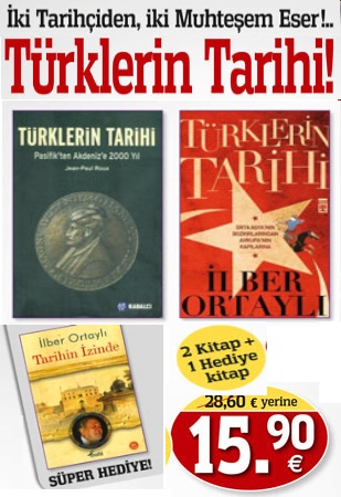 Türklerin Tarihi Seti <br />(2 Kitap + 1 Hediye) <br />Iki ünlü Tarihçiden, <br />Muhteşem Eserler