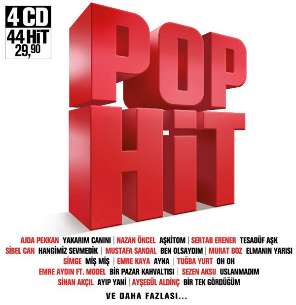 Pop Hit<br />(4 CD Birarada)<br />44 Hit Şarkı