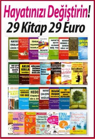 Hayatınızı Değiştirin<br />29 Kitap 29 Euro<br />Dünyaca Ünlü Uzmanların<br />Yazdığı Kitaplar bu Sette!<br />% 80'e varan Indirim