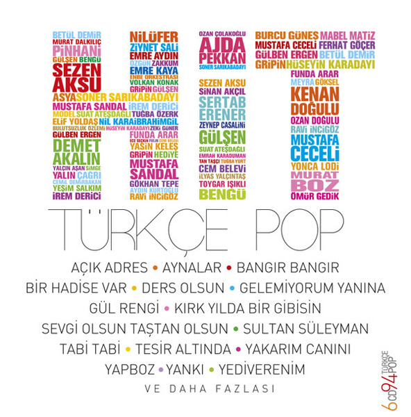 Hit Türkçe Pop<br />( 6 CD - 94 Türkçe POP)<br />Sezen Aksu, Gülşen, Murat Boz, Demet Akalın