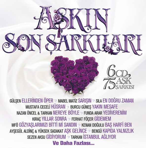 Aşkın Son Şarkıları <br />(6 CD - 75 Aşk Şarkısı)<br />Tarkan, Sıla, Mustafa Ceceli, Gülşen