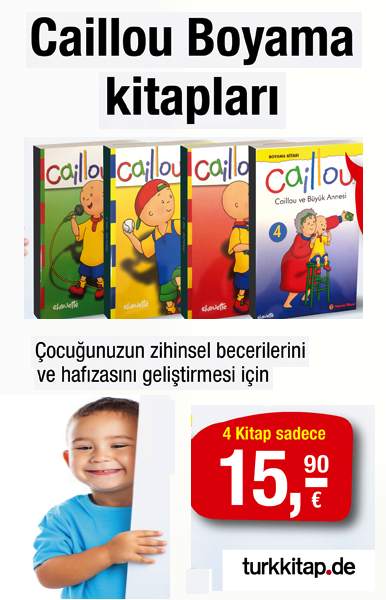 Caillou Boyama Kitapları Seti<br />(4 Kitap Birarada)<br />Çocuğunuzun Zekasını Geliştirecek Set!