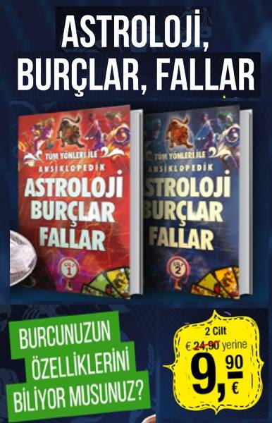 Astroloji, Burçlar <br />ve Fallar Seti<br />Burçunuzun Özellikleri<br />(2 Kitap Birarada)