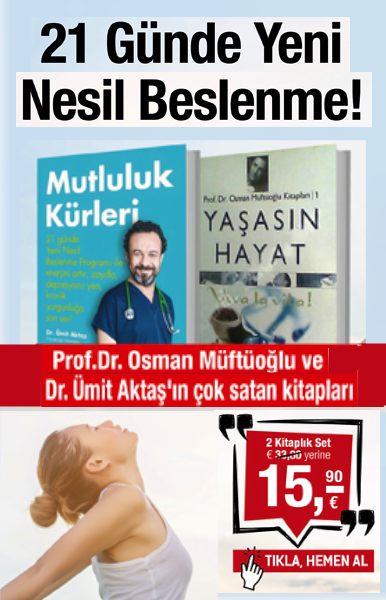 Mutluluk Kürleri Seti<br />21 Günde Yeni Nesil Beslenme<br />(2 Kitap Birarada)