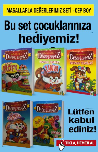 
Çocuklarınıza Hediyemiz - Masallarla Değerlerimiz Seti (5 Cep Boy Kitap) 
