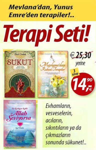 Terapi Seti<br />(3 Kitap Birarada)<br />Mevlana ve Yunus Emre'den<br />Terapiler!