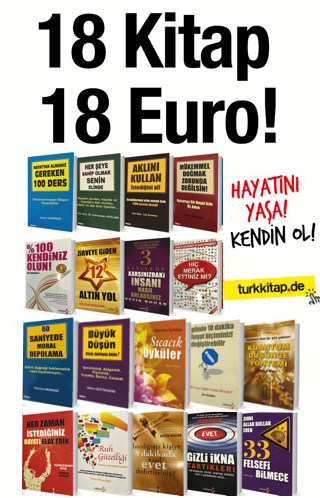 18 Kitap 18 Euro<br />Hayatını Yaşa, Kendin Ol 