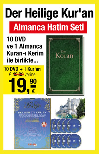 Der Heilige Koran - Almanca Hatim Seti (1 Almanca Kuran + 10 DVD)