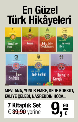 En Güzel Türk Hikayeleri<br />(7 Kitap)<br />Yunus Emre'den Mevlana'ya Kadar!