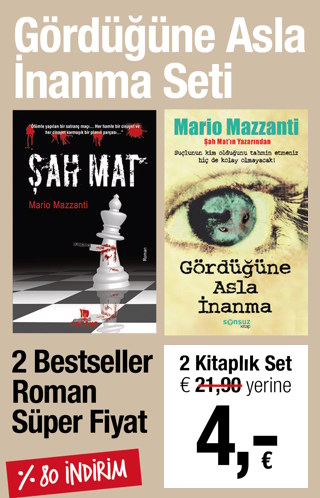 Gördüğüne Asla İnanma Seti  (2 Kitap) Şah Mat Kitabı bu Sette! 