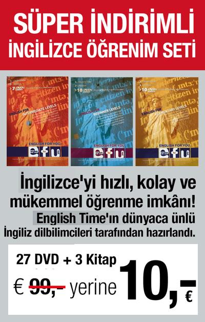 İngilizce Öğrenim Seti - Süper İndirimli (27 DVD + 3 Kitap)