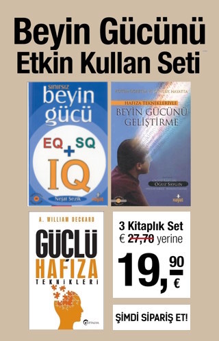 Beyin Gücünü Etkin Kullanmak Seti (3 Kitap Birarada)