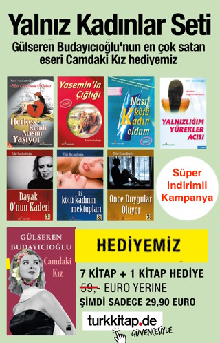 Yalnız Kadınlar Seti <br />TV Dizisinin Kitabı Camdaki Kız Hediye<br />(7 Kitap + 1 Hediye Kitap)