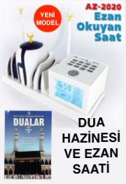 Ezan Saati - Tam Otomatik (Yeni Model - Cami Motifli) Büyük Dua Hazinesi Kitabı ile Birlikte!