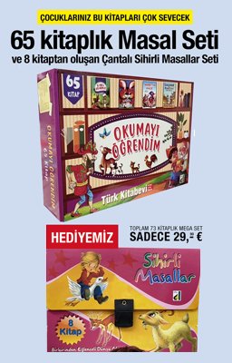 Masal Seti - Çantalı Masal Seti Hediye (Toplam 73 Kitap) Süper Kampanya