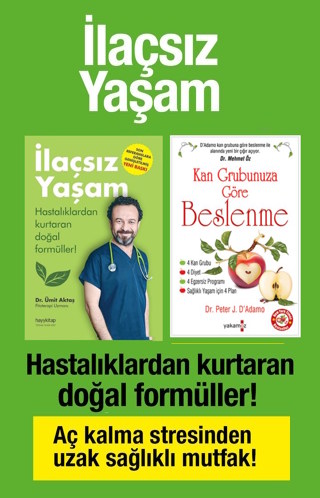 İlaçsız Yaşam Seti <br />(2 Kitap Birarada)<br />Hastalıklardan Kurtaran Doğal Formüller!