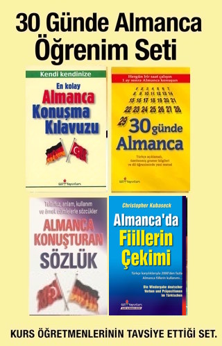 30 Günde Almanca Öğrenim Seti <br />(4 Kitap Birarada) <br />Türkçe Okunuşlu<br />(TV'deki Kampanyamız)