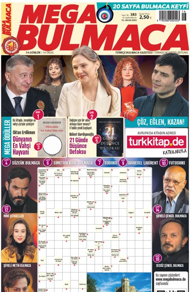 Mega Bulmaca (383. Sayı) Bulmaca ile Zihnini Canlı Tut!