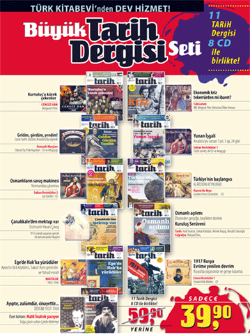 Büyük NTV Tarih Dergisi Seti<br />(11 NTV Tarih Dergisi + 8 CD ile Birlikte)